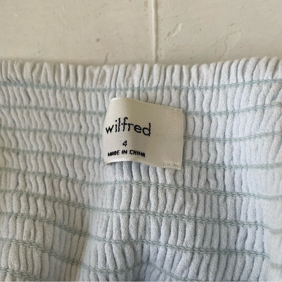 ARITZIA Wilfred Novella Dress Baby Blue Size 4 - Picture 6 of 11